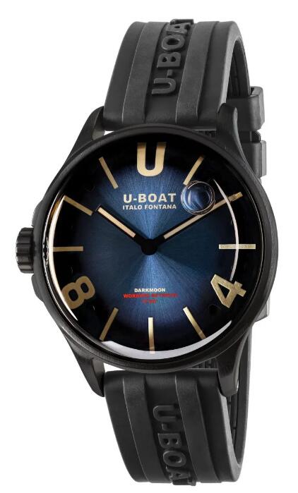 Review U-Boat Darkmoon 40 Blue IPB Soleil Replica Watch 9020